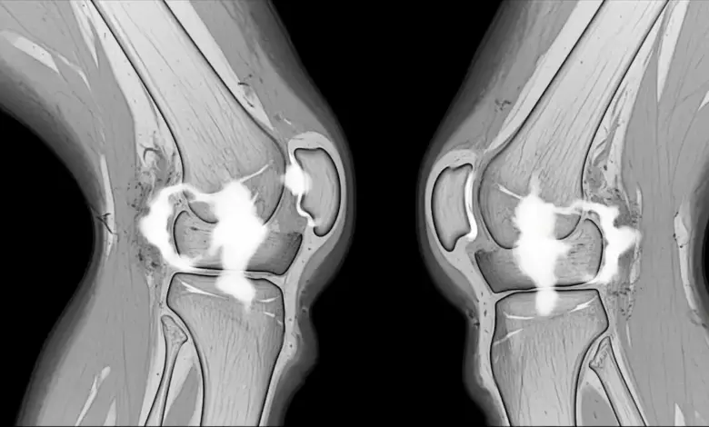 Edema periligamentar no joelho